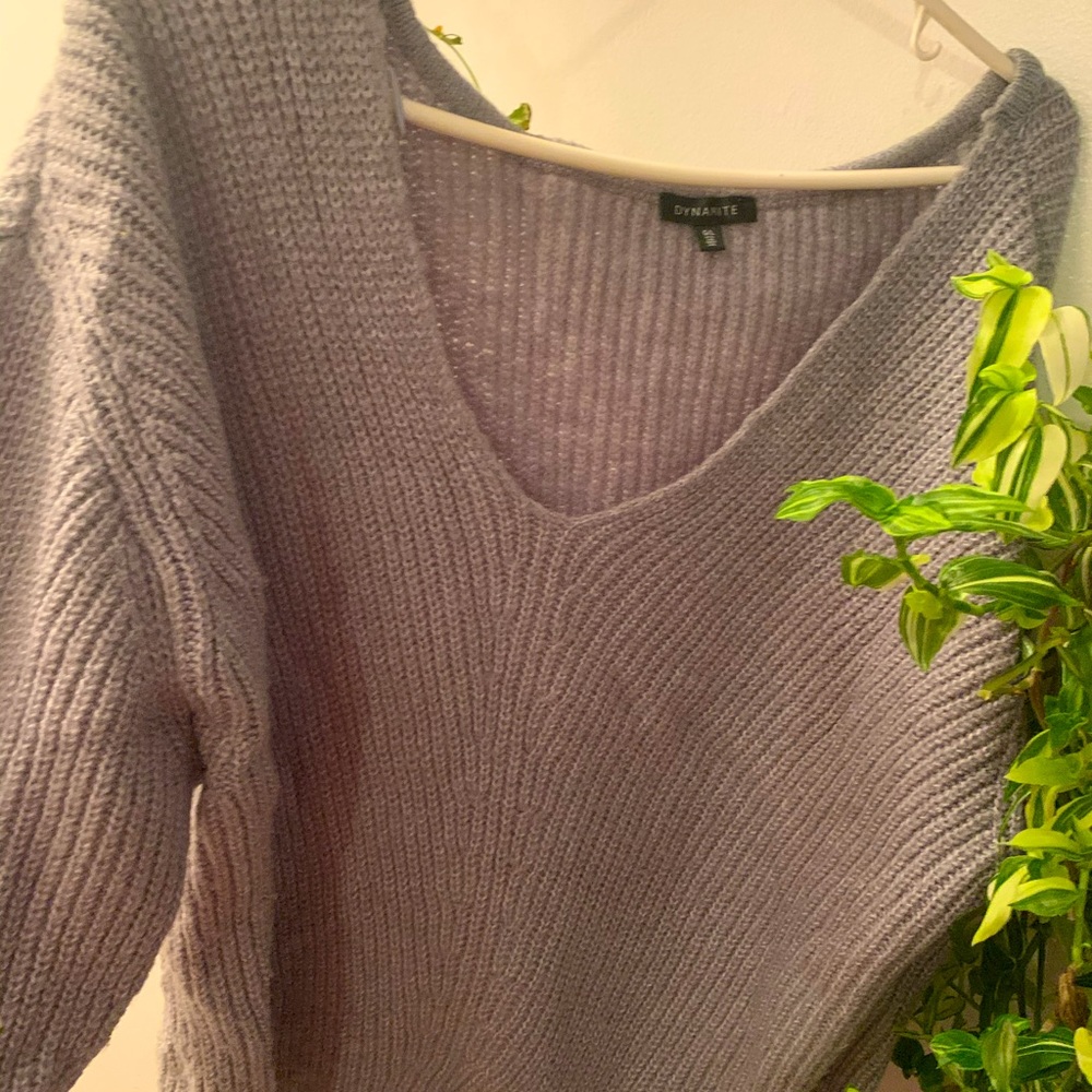 Dynamite Grey Sweater - Picture 11 of 14